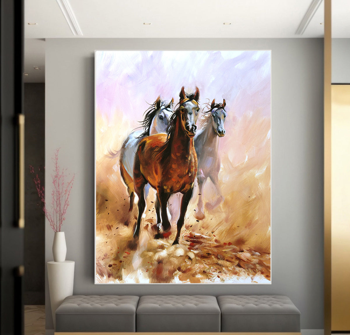 Canvas Painting - Horses Running in Freedom