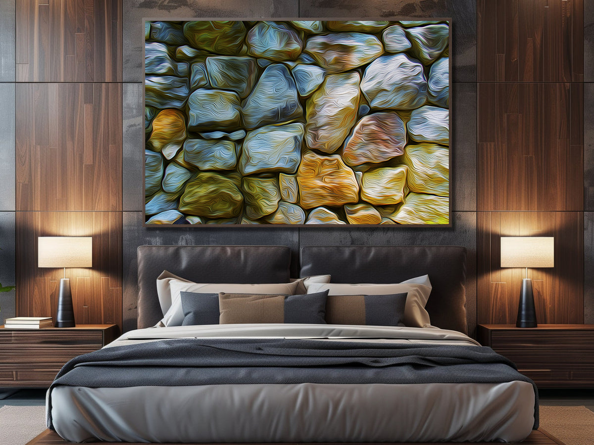 Canvas Painting - Abstract Stones