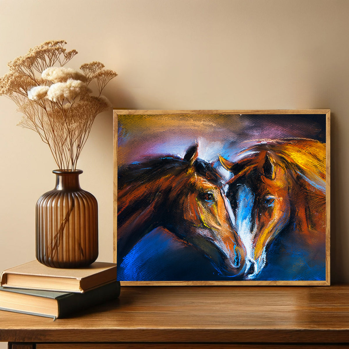 Canvas Painting - Horses in Love