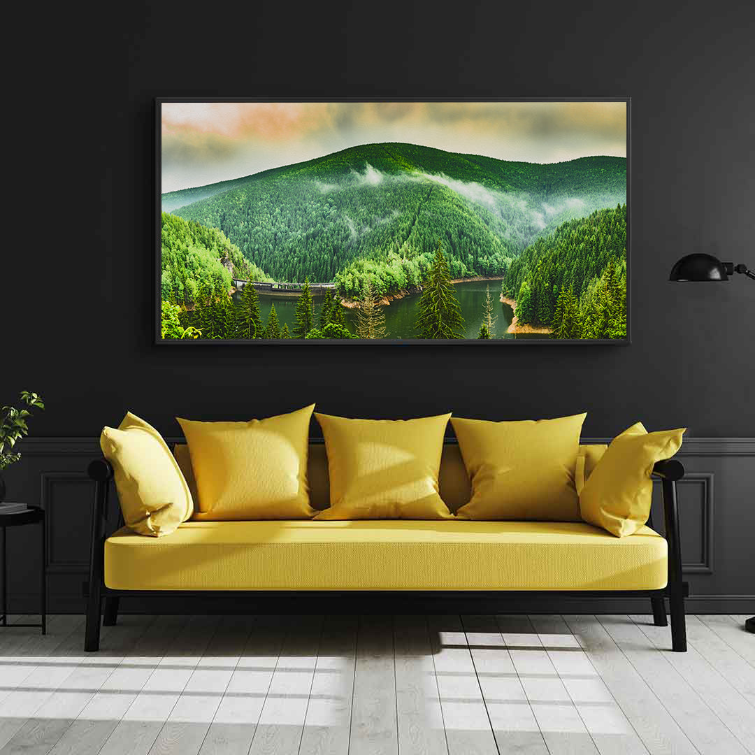 Canvas Painting - Green Forest Landscape