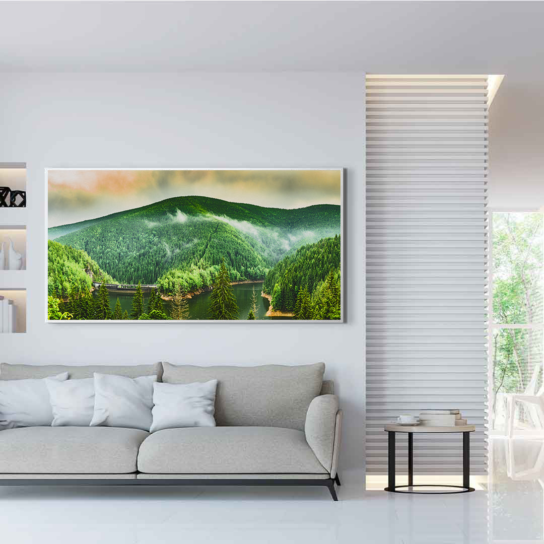 Canvas Painting - Green Forest Landscape