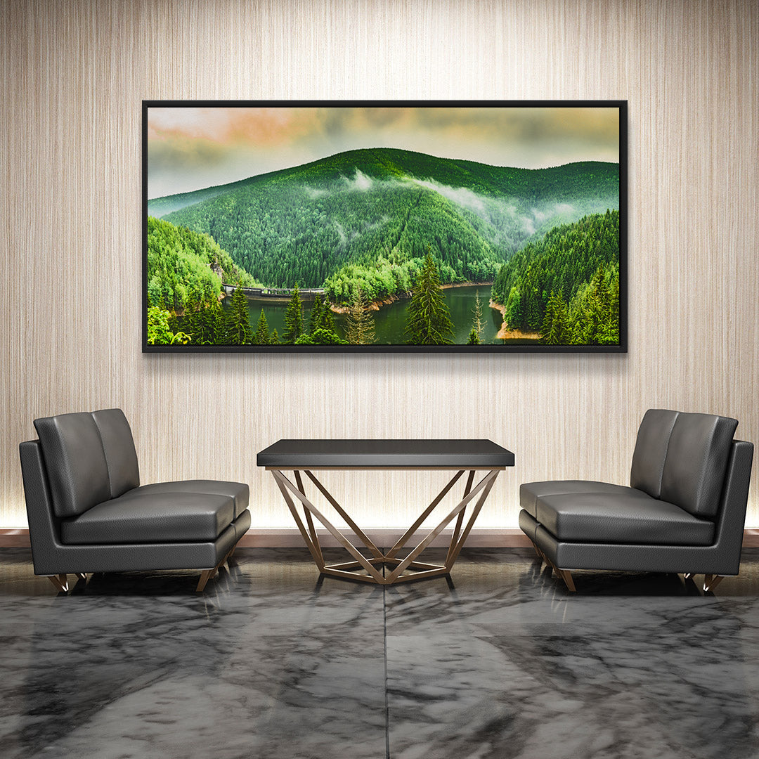 Canvas Painting - Green Forest Landscape