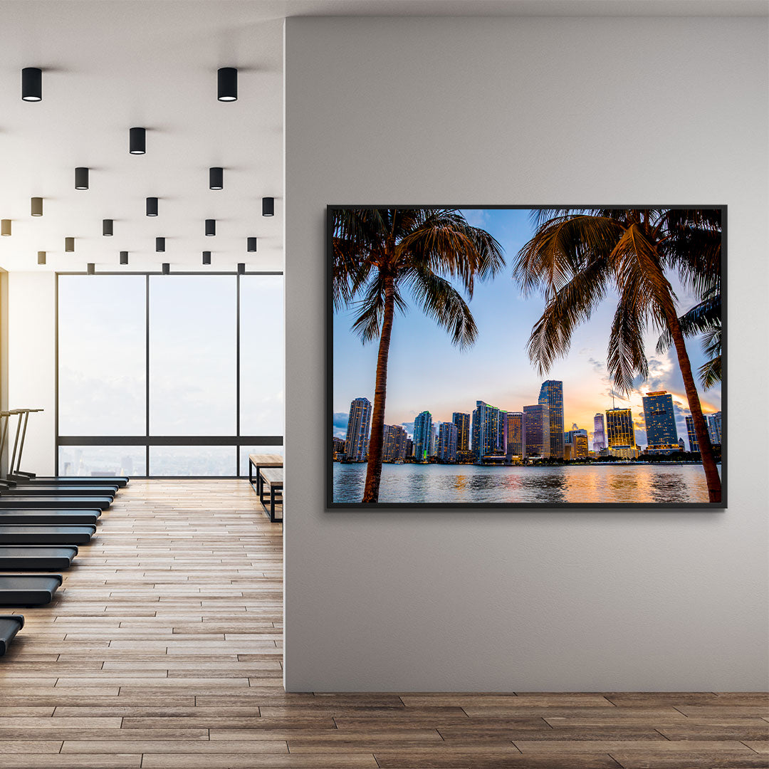 Canvas Painting - Miami Flowers