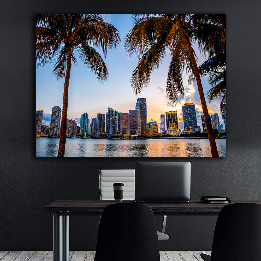 Canvas Painting - Miami Flowers