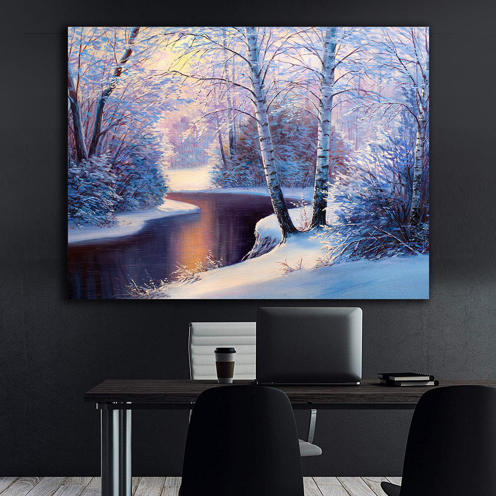 Canvas Painting - Winter Landscape