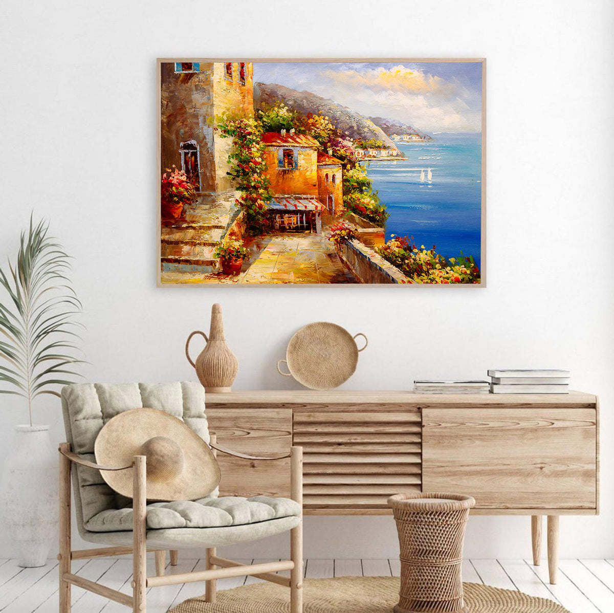 Canvas Painting - Little House by the Sea