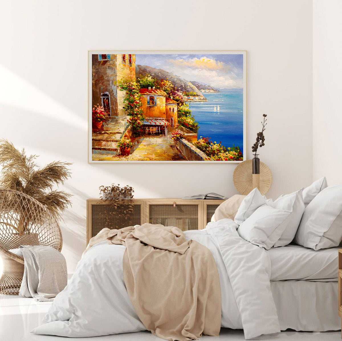 Canvas Painting - Little House by the Sea
