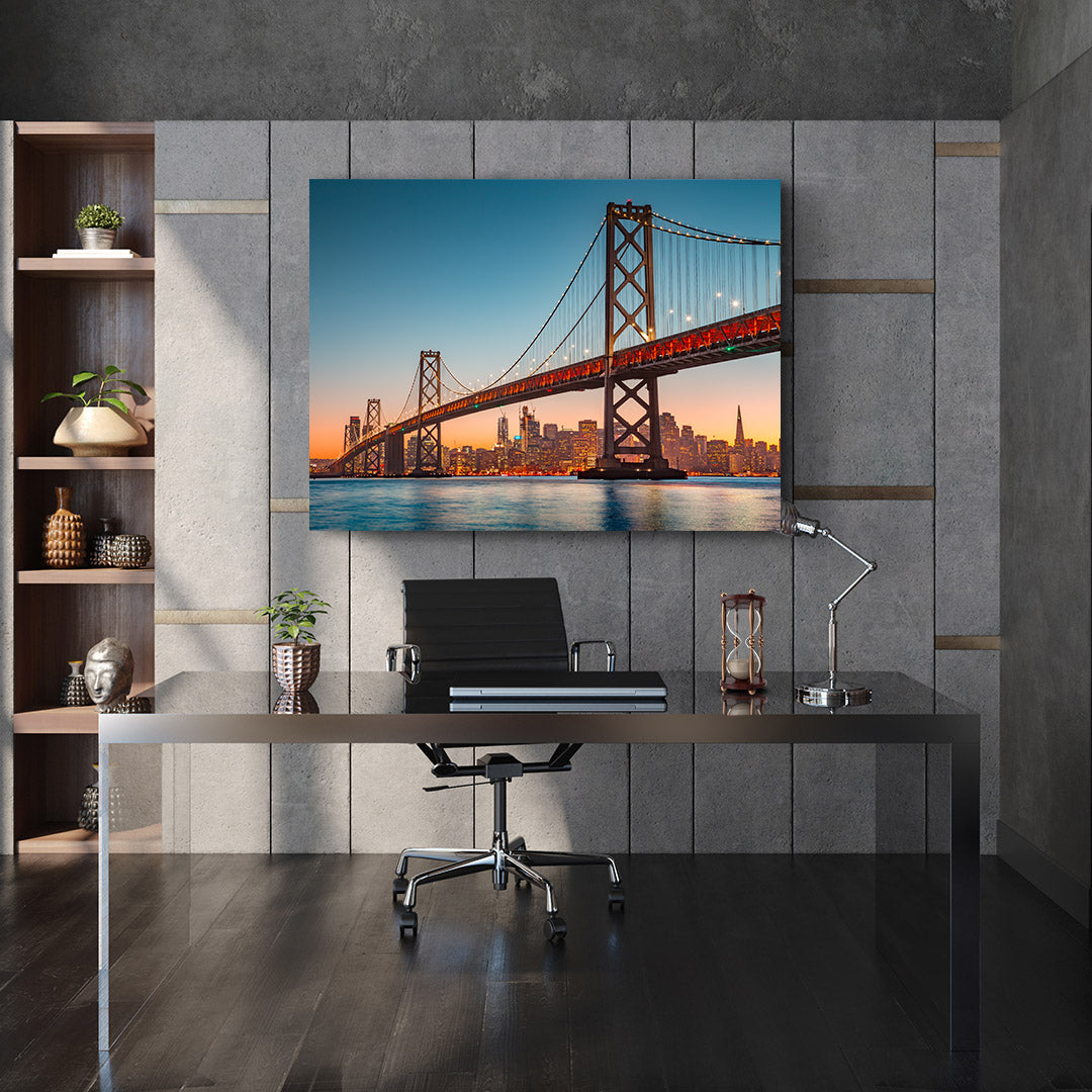 Canvas painting - Bridge Urban Landscape
