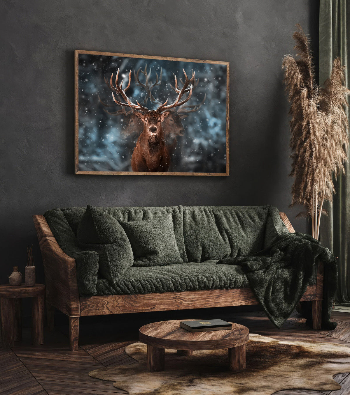 Canvas Painting - Deer in the Forest