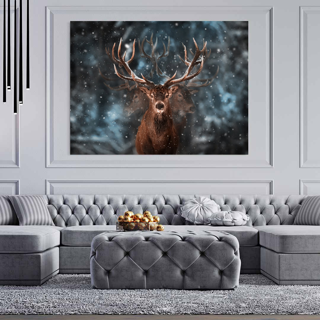 Canvas Painting - Deer in the Forest