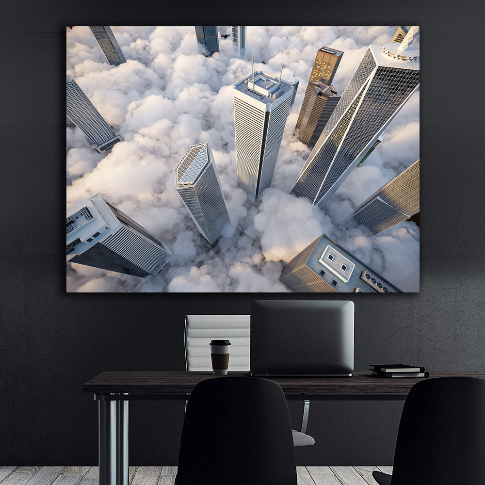 Платно картина - Небостъргачи