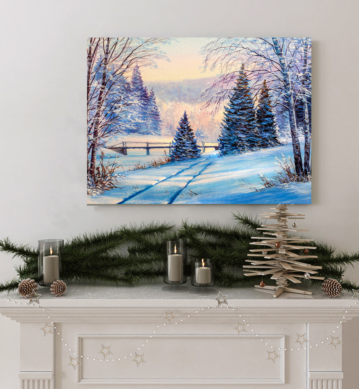 Tablou Canvas - Padure Iarna Peisaj