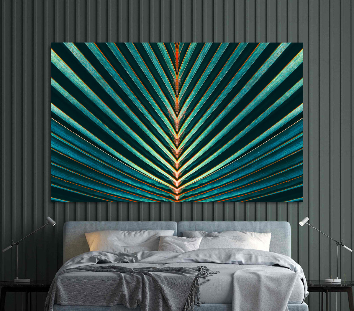 Canvas Painting - Green Leaf