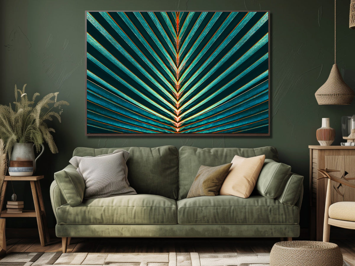 Canvas Painting - Green Leaf