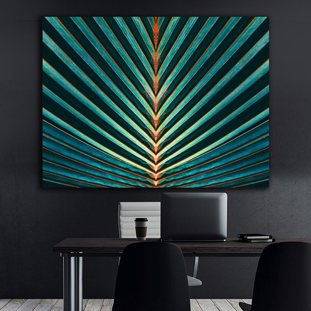 Canvas Painting - Green Leaf