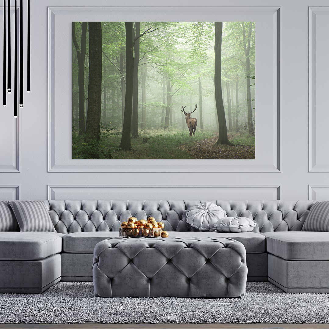 Canvas Painting - Deer in the Forest