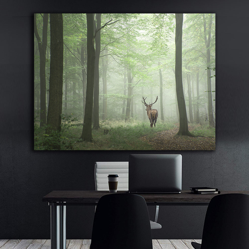 Canvas Painting - Deer in the Forest