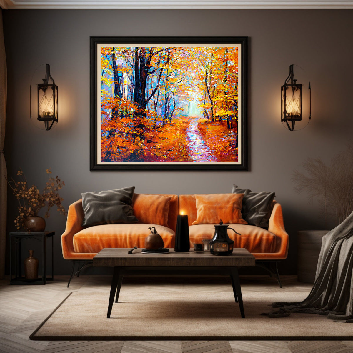 Canvas Painting - Autumn in the Forest