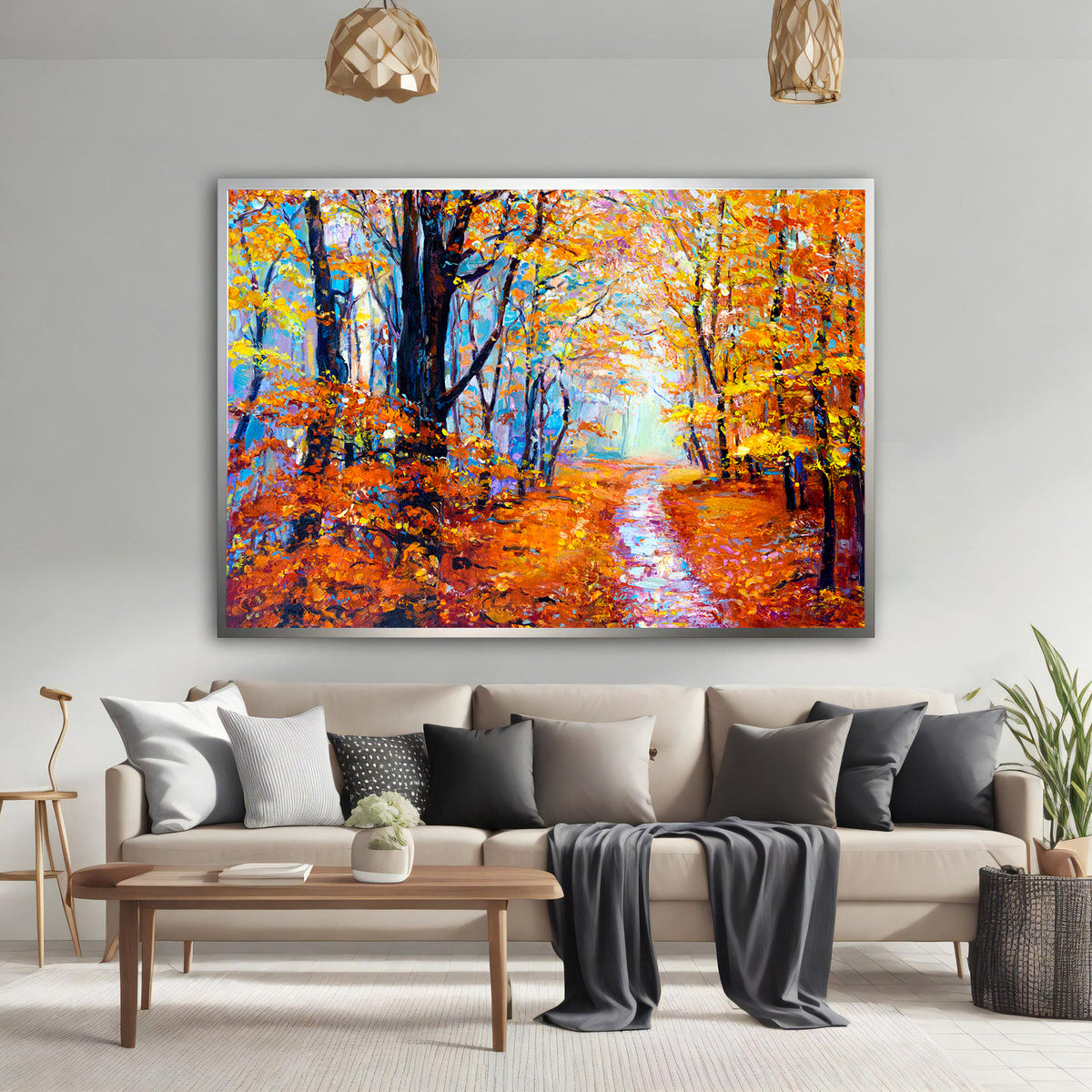 Canvas Painting - Autumn in the Forest