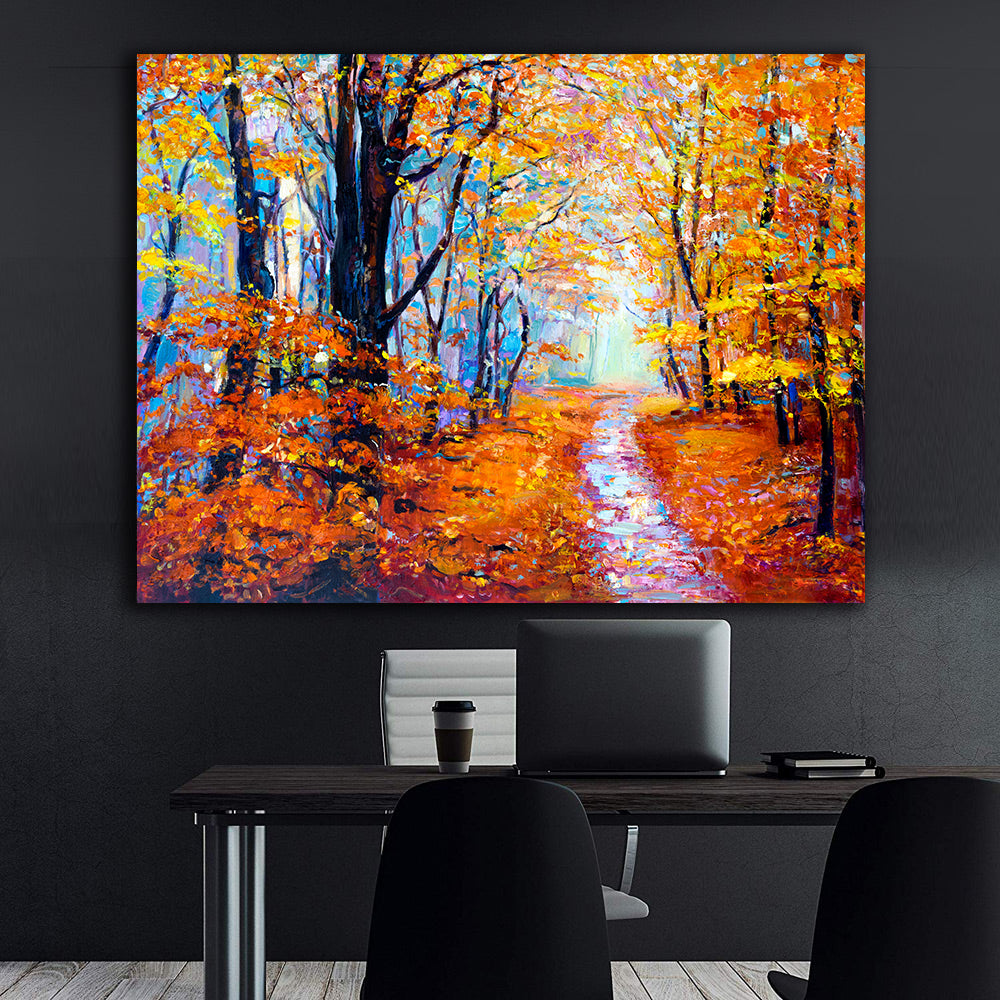 Canvas Painting - Autumn in the Forest