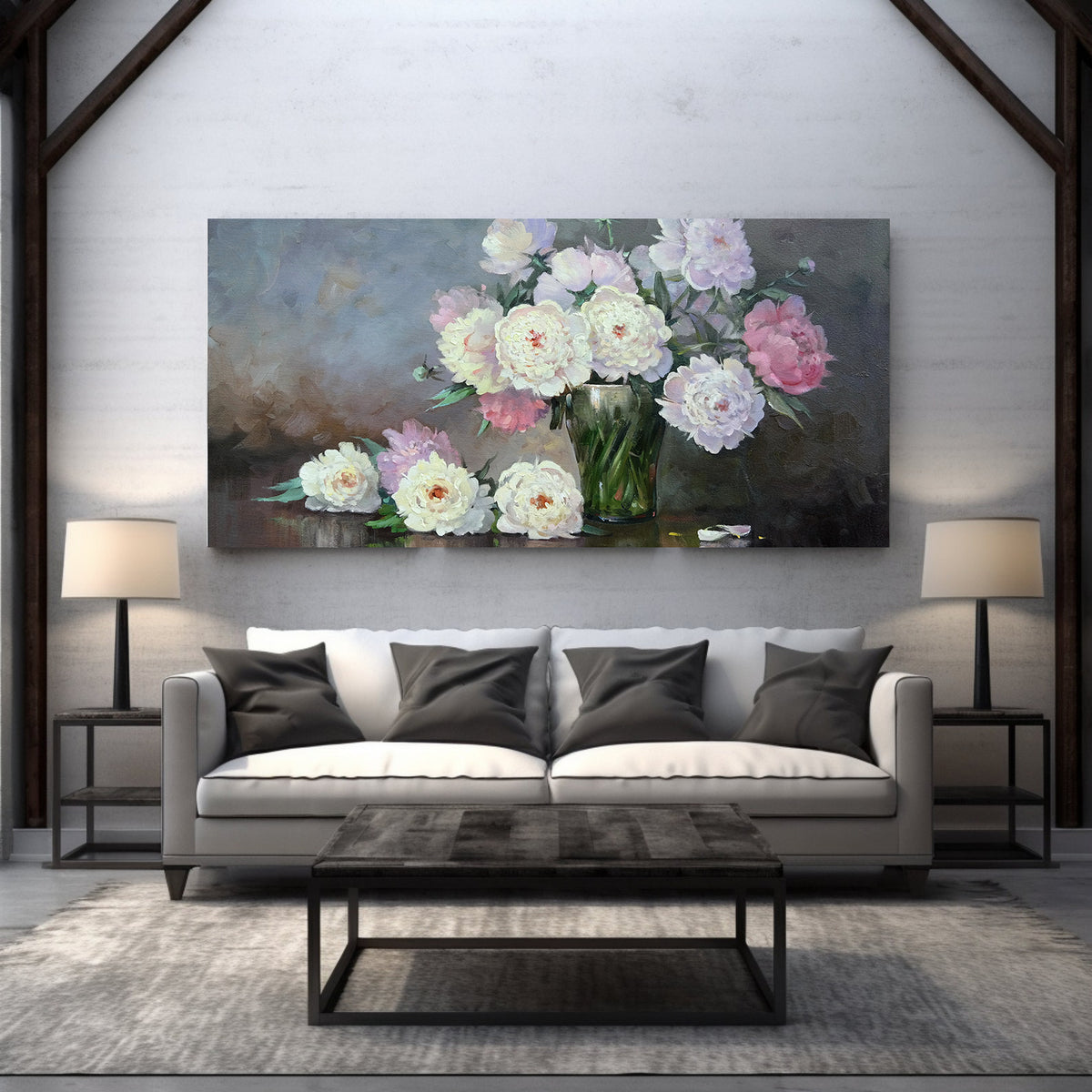 Canvas Painting - Flowers in a Vase