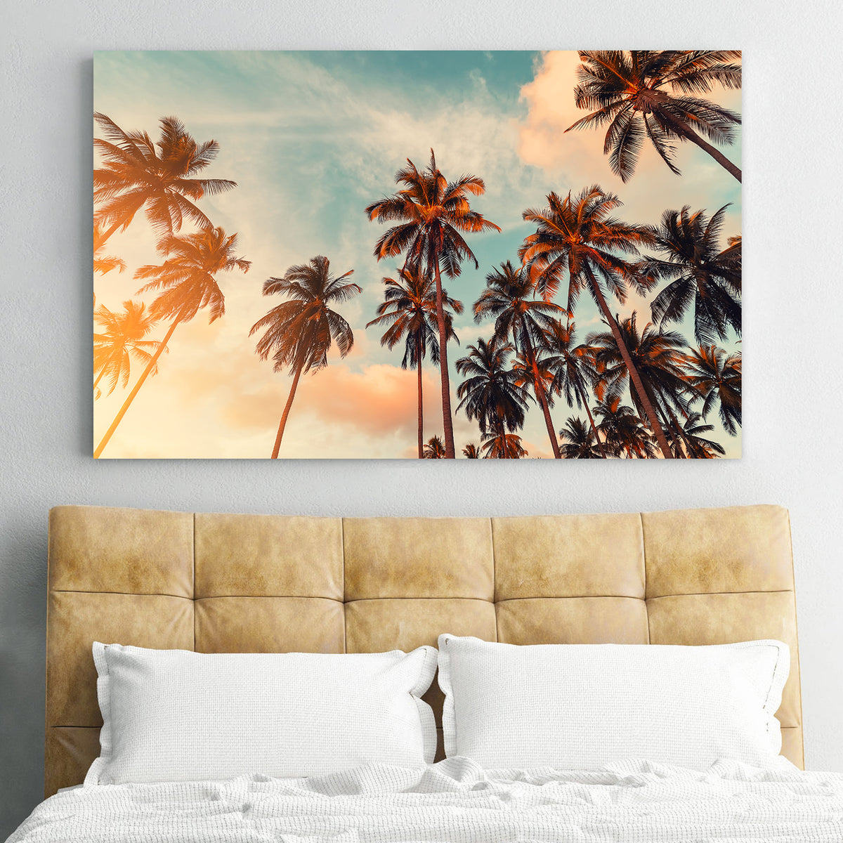 Canvas Painting - Landscape with Palm Trees