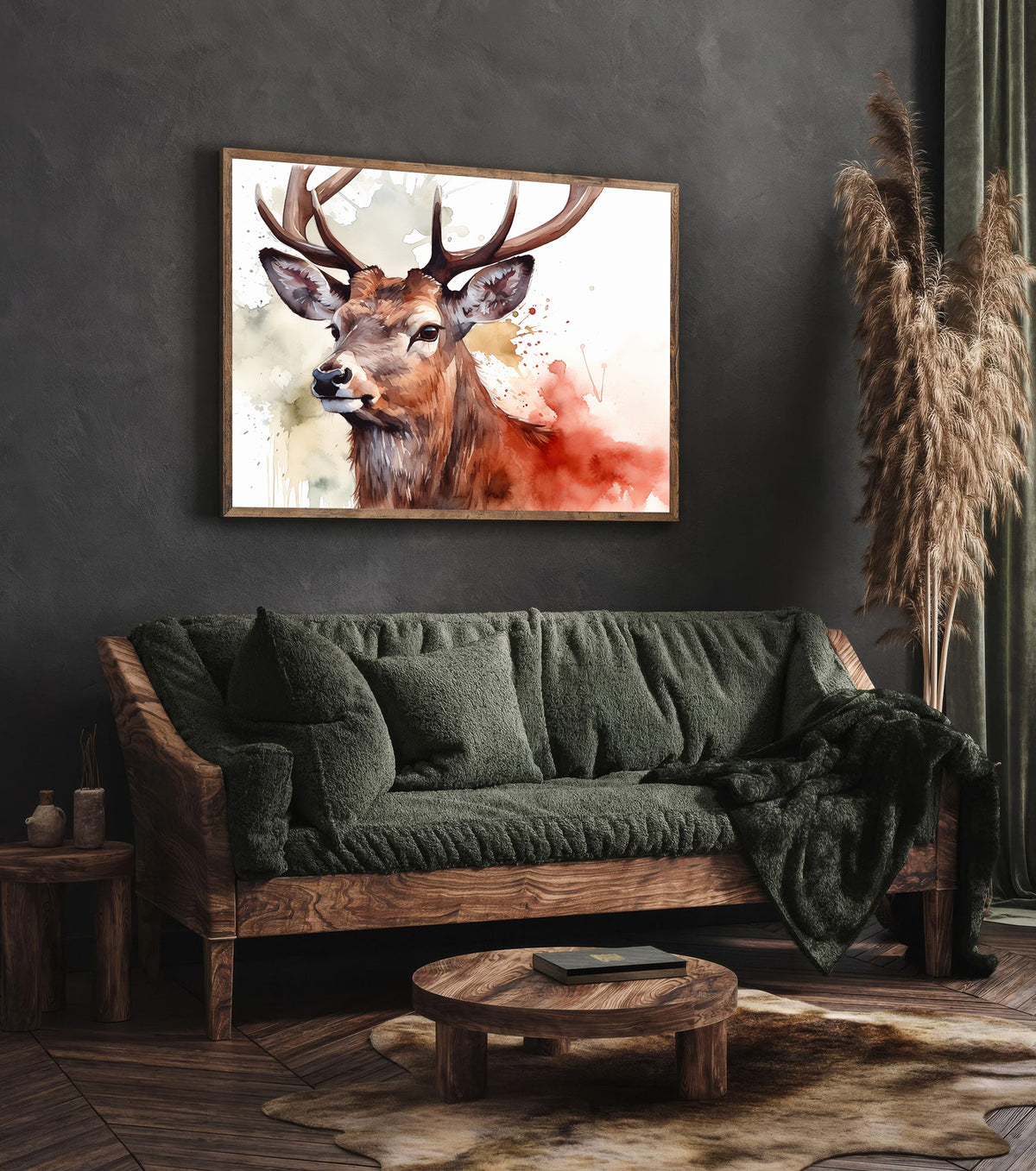 Canvas Painting - Deer Portrait