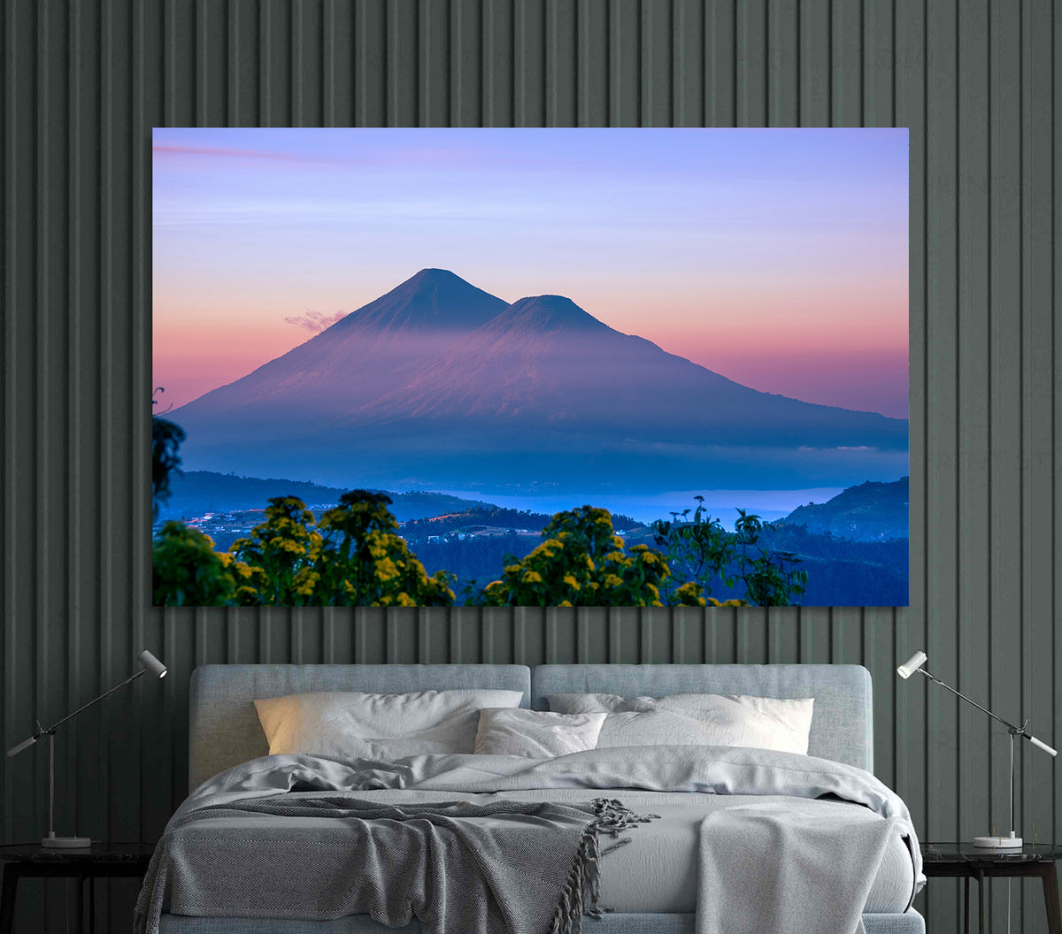 Canvas Painting - Mountain at Dawn