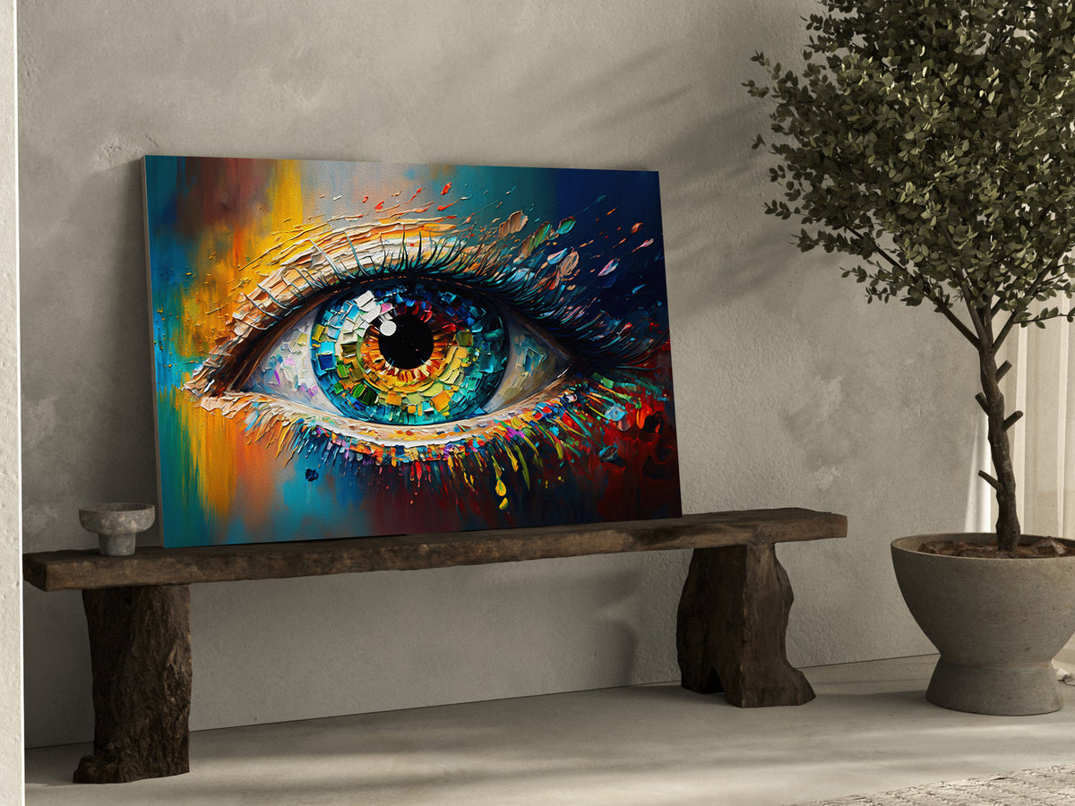 Canvas Painting - Multicolored Eyes
