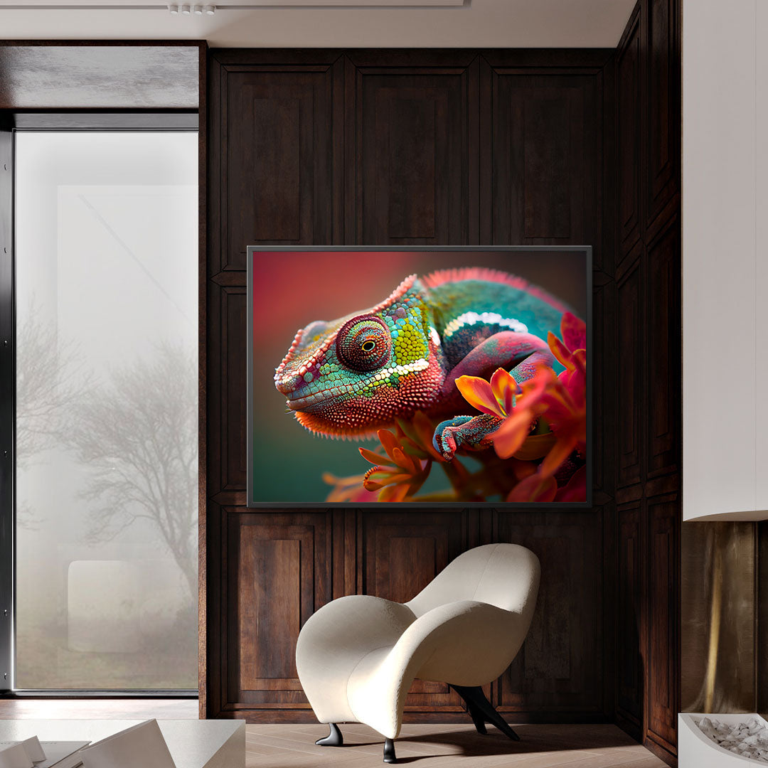 Canvas Painting - Chameleon Portrait