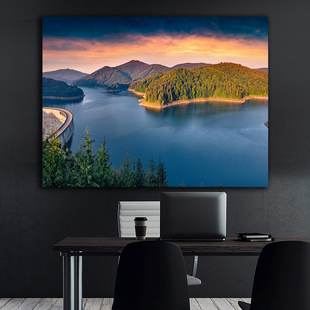 Canvas Painting - Oașa Dam