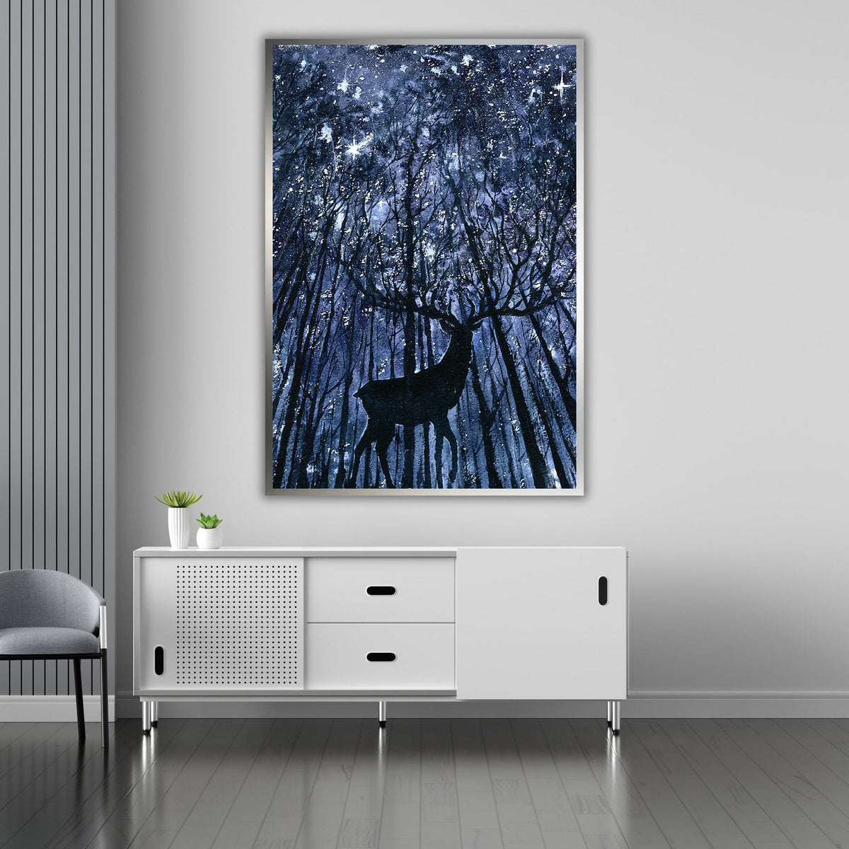 Canvas Painting - Deer in the Forest