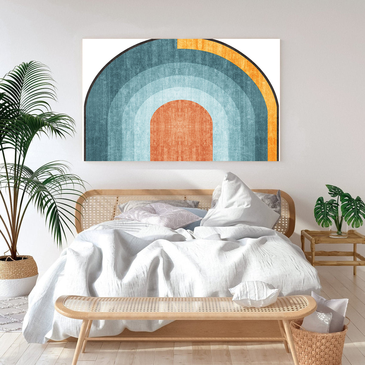 Canvas Painting - Rainbow Lines