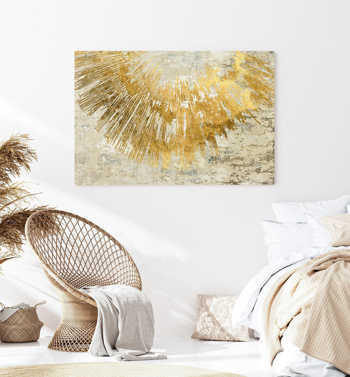 Canvas Painting - Golden Abstract