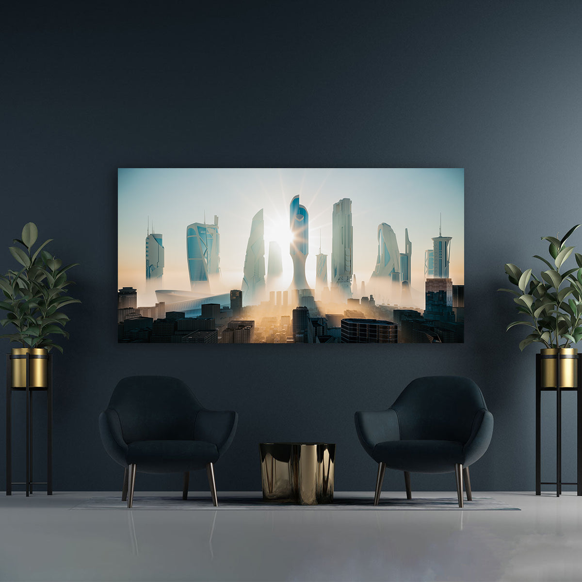 Canvas Painting - Future-City