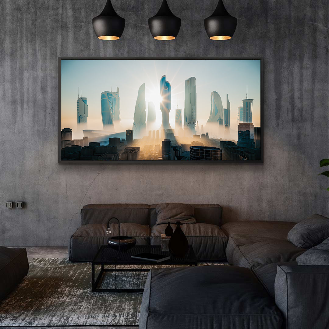 Canvas Painting - Future-City