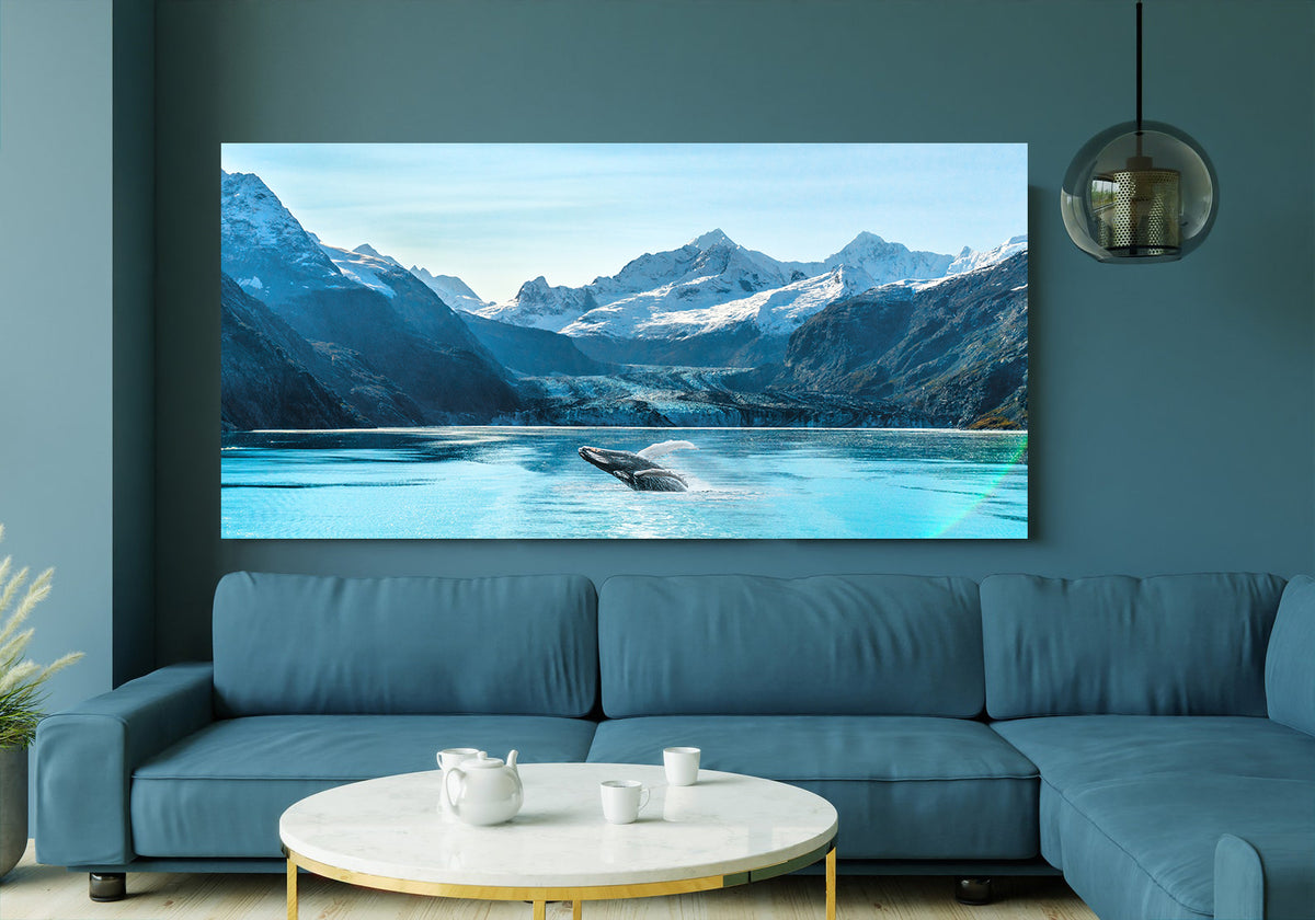 Canvas Painting - Whale in the Ocean