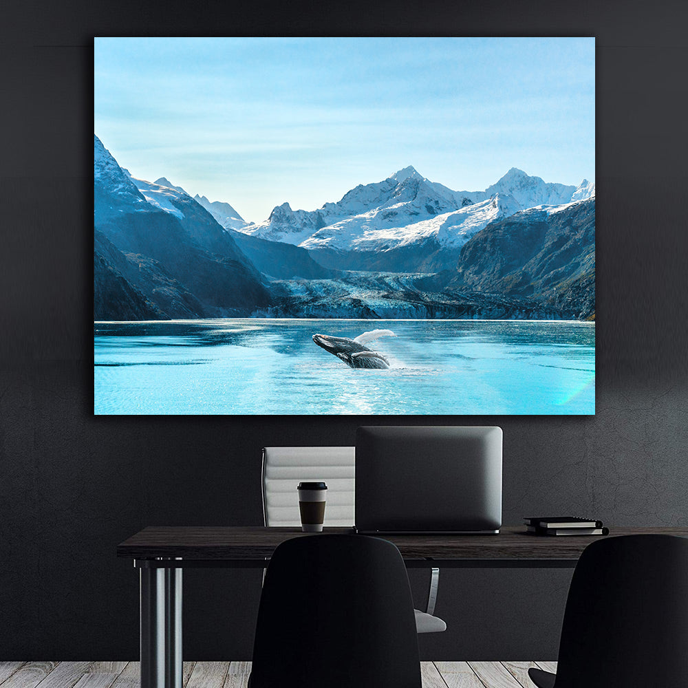 Canvas Painting - Whale in the Ocean