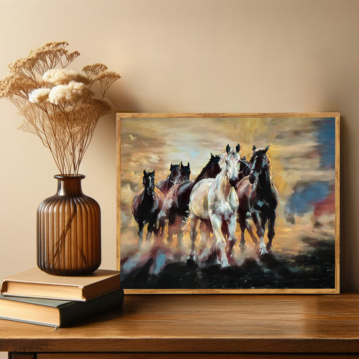 Canvas Painting - Horses to Freedom