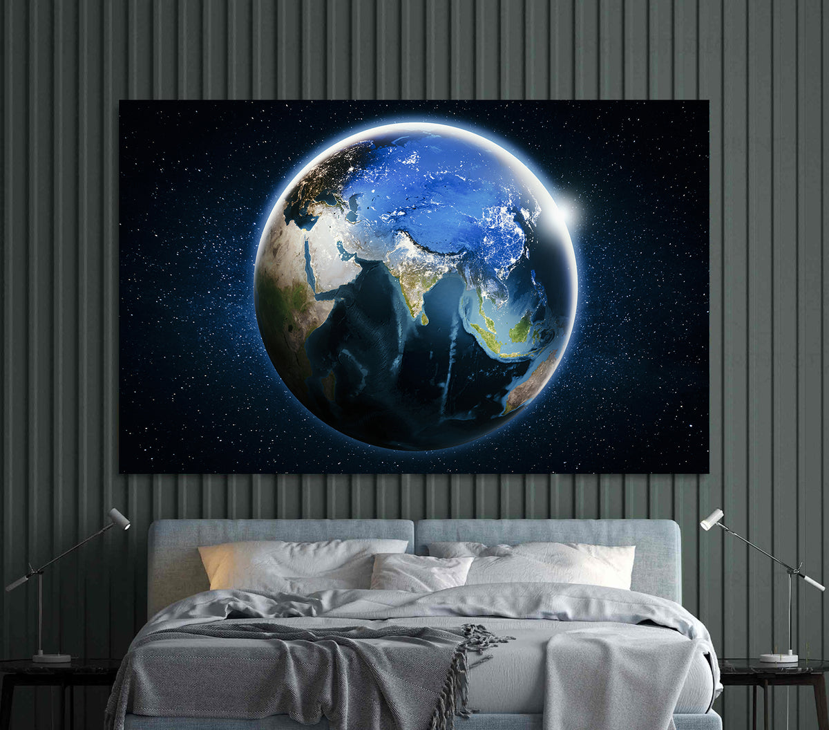 Canvas Painting - Planet Earth