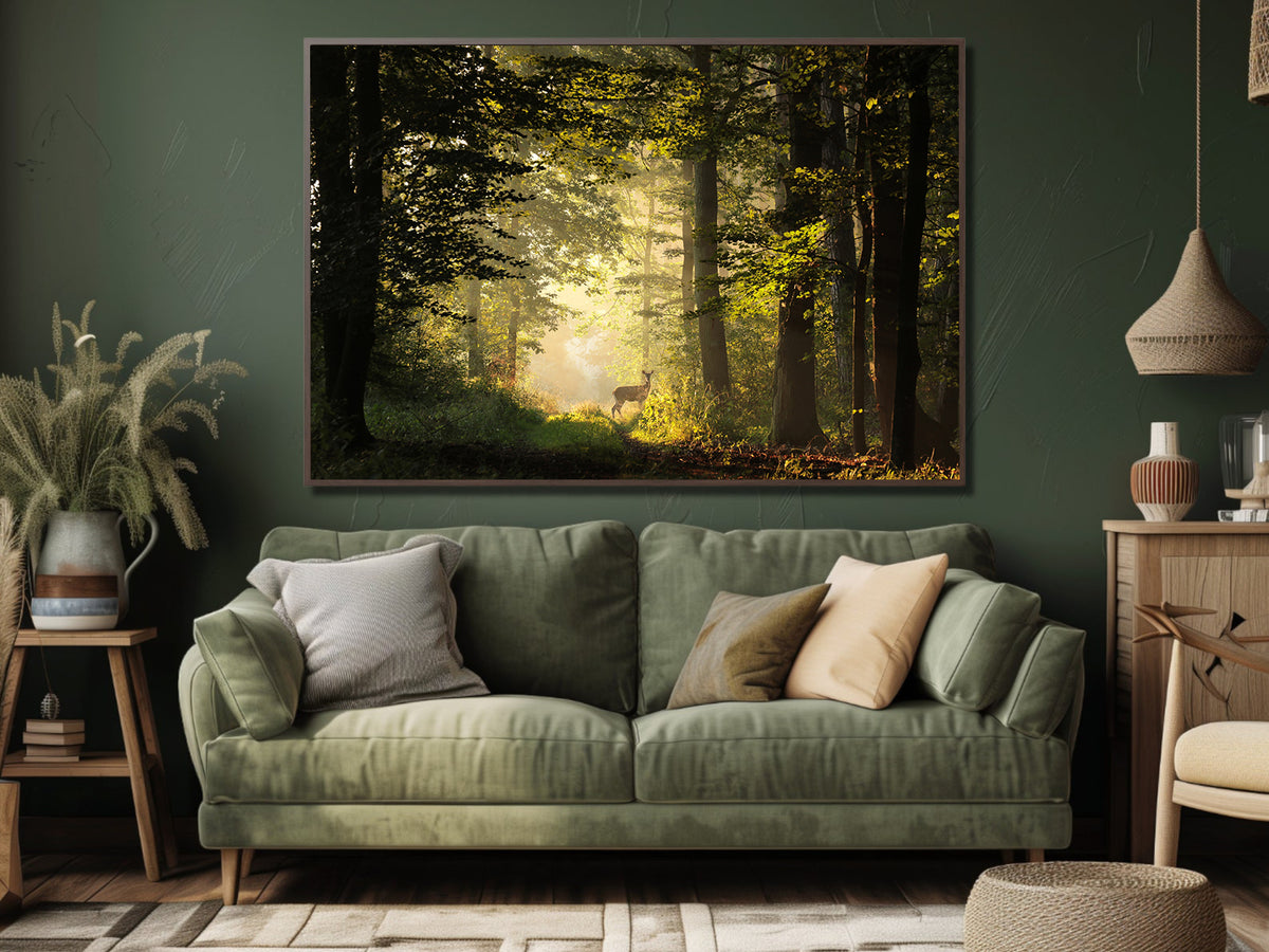 Canvas Painting - Deer in the Forest