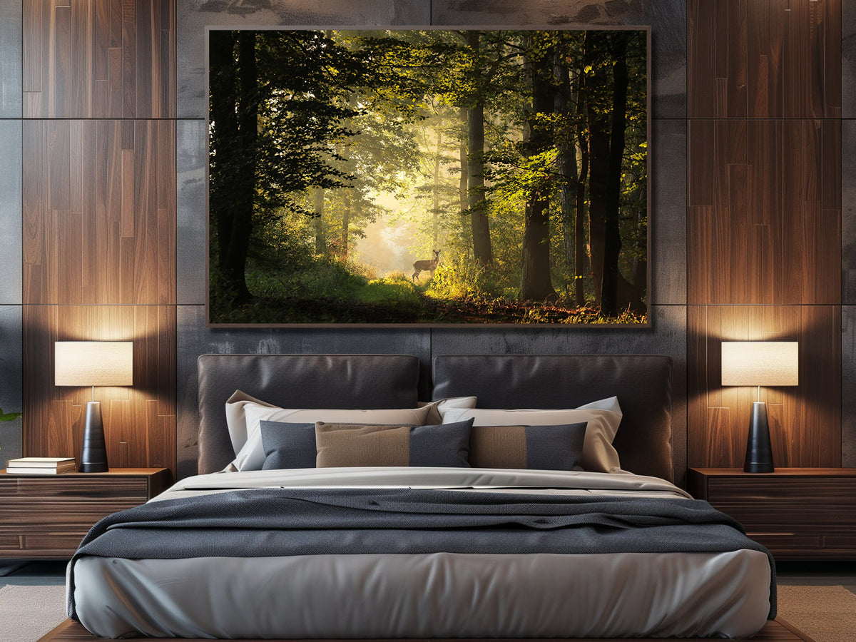 Canvas Painting - Deer in the Forest