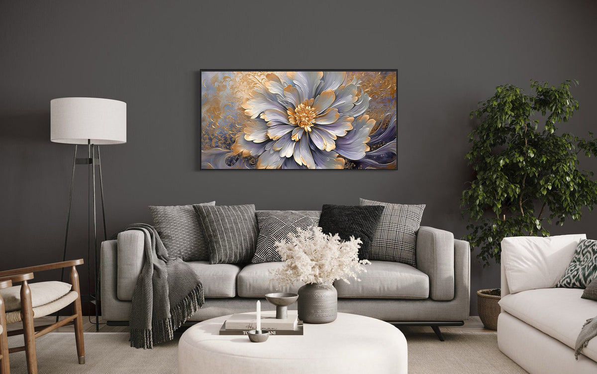 Canvas Painting - Golden Flower
