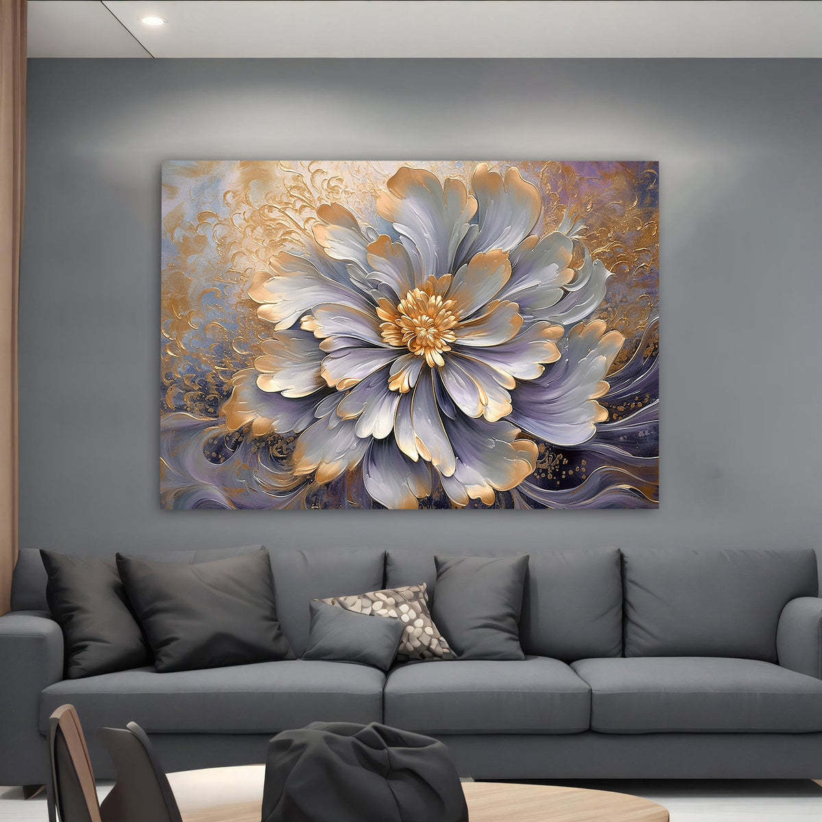 Canvas Painting - Golden Flower