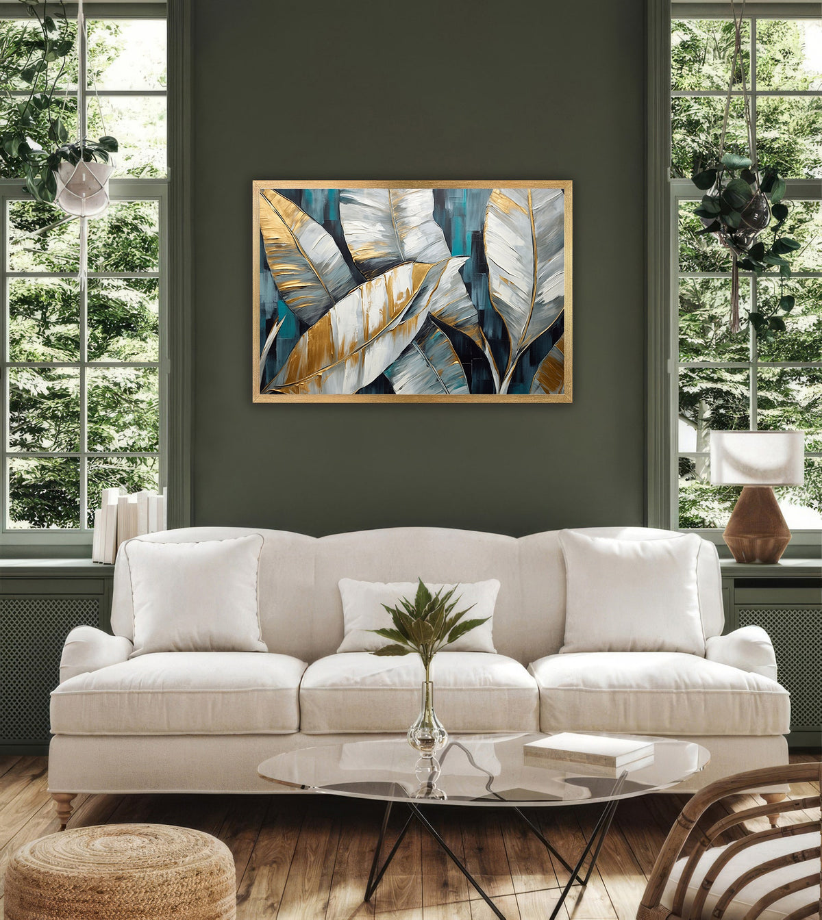 Tablou Canvas - Frunze Tropicale