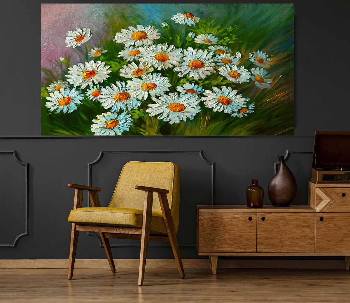 Canvas Painting - Flowers in the Plain
