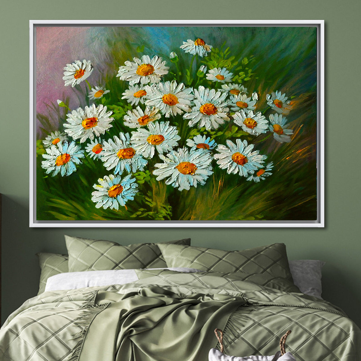 Canvas Painting - Flowers in the Plain