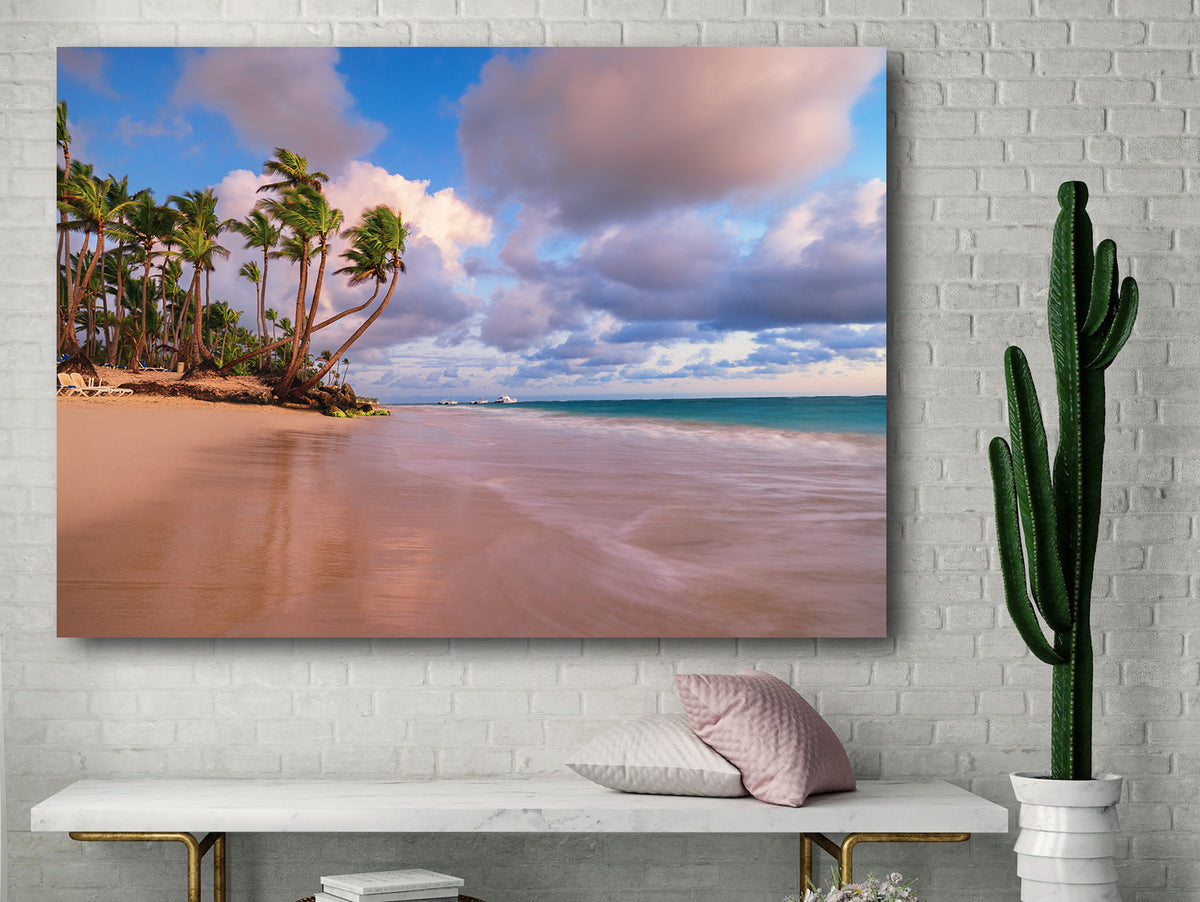 Canvas Painting - Beach with Palm Trees
