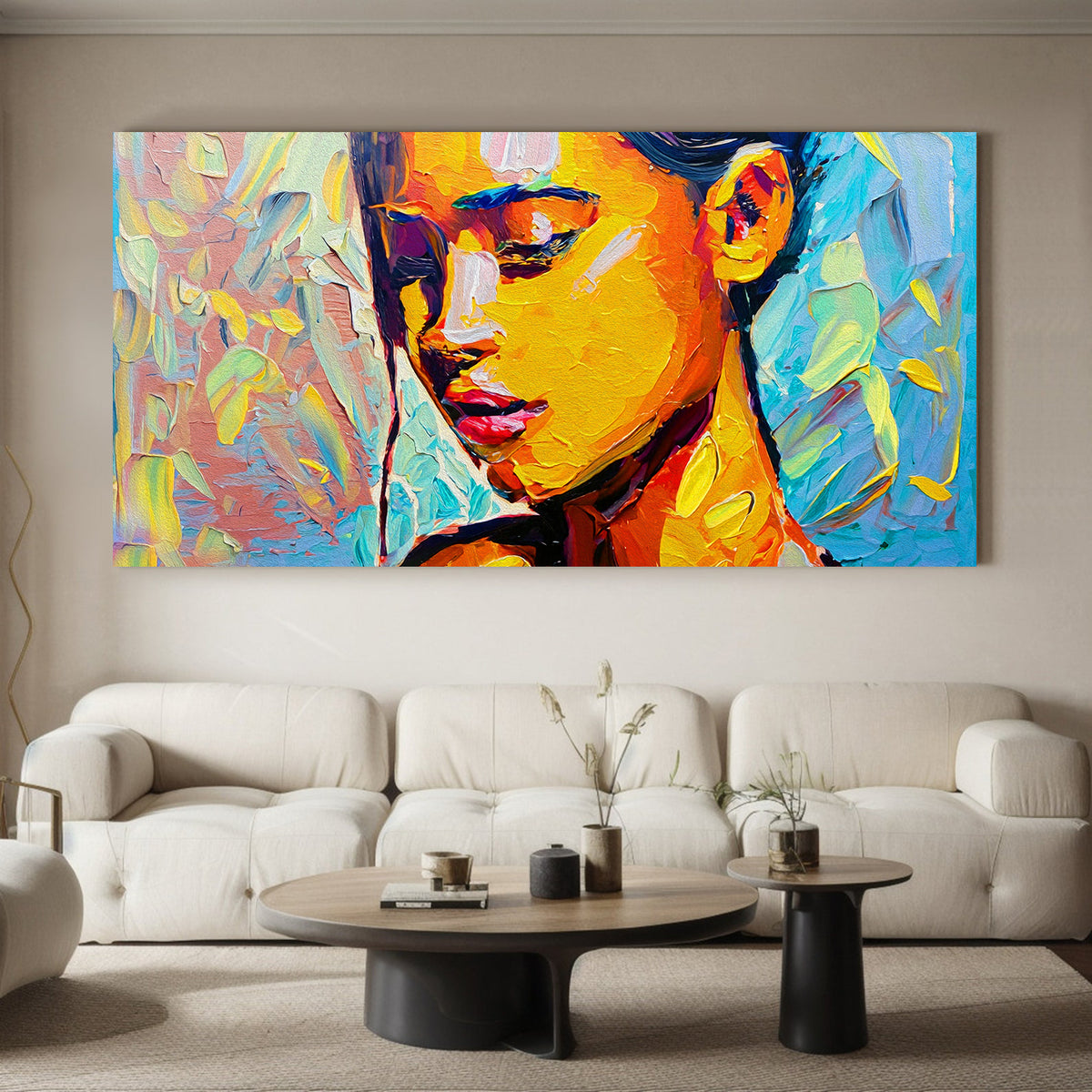 Canvas Painting - Modern Abstract Portrait