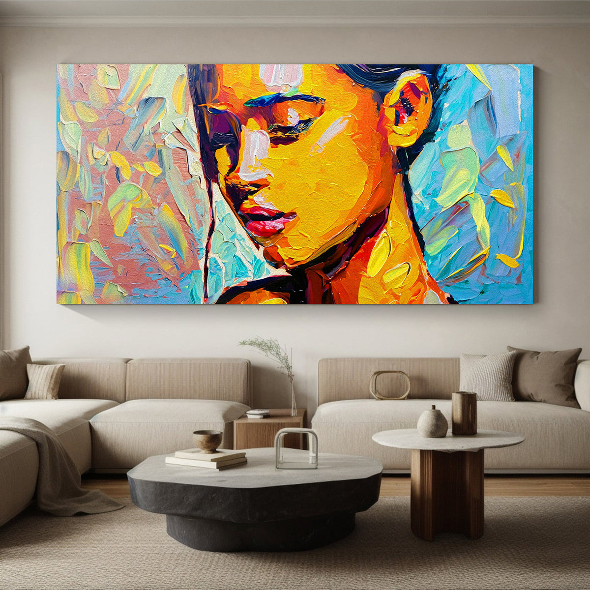 Canvas Painting - Modern Abstract Portrait